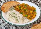 Meat is ‘naan’ essential for this potato and chickpea curry
